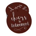 thumbnail image 1 of Inkdotpot Lot de 100 Étiquettes en Papier Argent Véritable pour Cheers To Retirement, 1 of 6