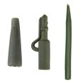 thumbnail image 4 of ZheElen 20 Pcs Accessoires pour Carpe et Poisson Mèches Pince Résistant à l'Usure Imperméable Caoutchouc Anti-Emmêlement Manches Gréement pour Carpe Réutilisable Équipement de Pêche Vert, 4 of 6
