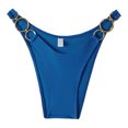 thumbnail image 4 of Yammkia Full Coverage Bikini Bottom Womens Bikini Bottoms String Bathing Suit Bottom Reversible Full Coverage Mid Rise Side Tie Swim Briefs(Blue,M), 4 of 6