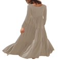 thumbnail image 4 of EIMELI Robes Longues Décontractées à Manches Longues pour Femmes, 4 of 5