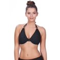 thumbnail image 2 of Freya Womens Sundance Underwire Bandless Halter Bikini Top, 30C, Deep Ocean, 2 of 4