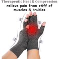 thumbnail image 2 of Arthritis Compression Gloves for Men Women for Arthritis hands, Fingerless Arthritis Gloves for Rheumatoid and Osteoarthritis, Compression Gloves for Arthritis Pain Relief（1 pair）, 2 of 6