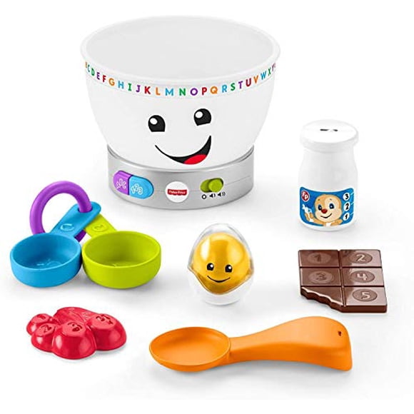 Fisher-Price Laugh & Learn Magic Color Mixing Bowl, Musical Baby Toy