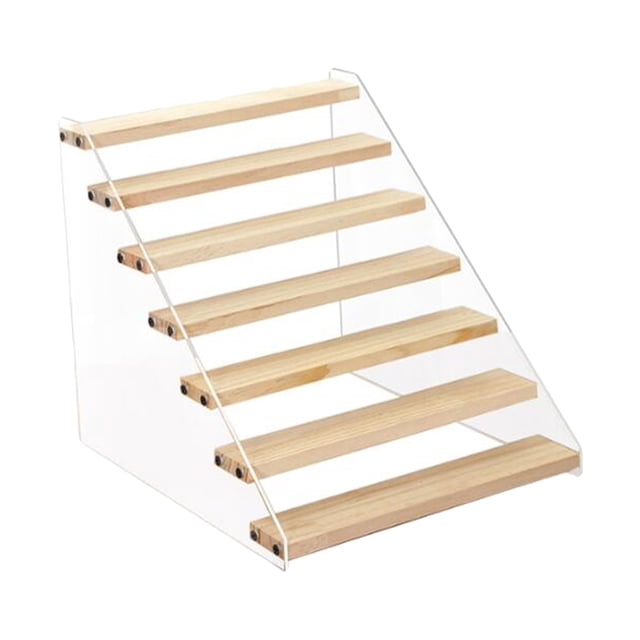 Support Acrylique Transparent Poupées Modèles Jouets Présentoir Échelle Surélevée 7