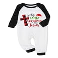 thumbnail image 4 of Christmas Pajamas for Family Matching  PJs Sets Letter Printed Top Sleepwear, 4 of 6
