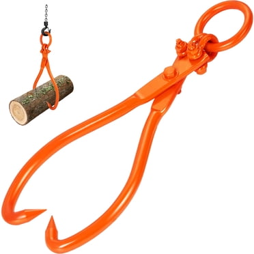 VEVOR Pinces à Bûches, 18 Pouces 2 Pinces à Bûches, Pinces à Bois en Acier Robuste, Capacité de Charge 772 lbs/350 kg, Outil de Levage, Manutention, Traînage et Transport de Bûches