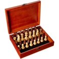 thumbnail image 1 of WE Games English Staunton Weighted Wood Chess Pieces & Wooden Treasure Box, 1 of 5