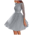 thumbnail image 2 of Lenago Robes Grande Taille pour Femmes 2023 Invitée de Mariage Femmes à Bretelles Croisées Mariage Col Rond Élégante Fête Soirée Ajustée Dos Nu Robe en Dentelle Robes d'Été de Plage en Liquidation, 2 of 7