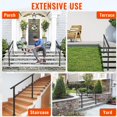 thumbnail image 4 of EDTara Aluminium Alloy Handrail for Outdoor Steps, 2-3 Step Metal Porch & Deck Railing, Includes Mounting Kit for Concrete Installation, 4 of 6