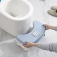 thumbnail image 1 of CHUANK Folding Squatty Potty Non-Slip Portable Toilet Stool  Polypropylene Plastic Light Blue, 1 of 6