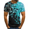 thumbnail image 1 of Birdeem T-Shirt Homme Impression Abstraite 3D Manches Courtes Col Rond Mode Décontracté Quotidien Vacances T-Shirt Haut Blouses, 1 of 5
