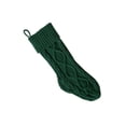 thumbnail image 2 of ZAXARRA Bas de Noël Classiques en Tricot Torsadé pour Foyer, Bas Suspendus, 2 of 4