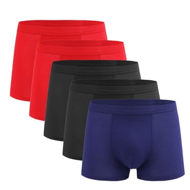 Lovzfmll Caleçons Boxeurs pour Hommes, Lot de 5, Shorts de sous-Vêtements Extensibles Grande Taille, Confortables et Respirants pour un Port Toute la Journée