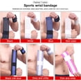 thumbnail image 3 of Sport Wrist Bandage Adjustable Elaborate Compression Brace Compression Brace Wrap Bodybuilding Bar Sprain Support Body Recovery Pain Relief White, 3 of 7