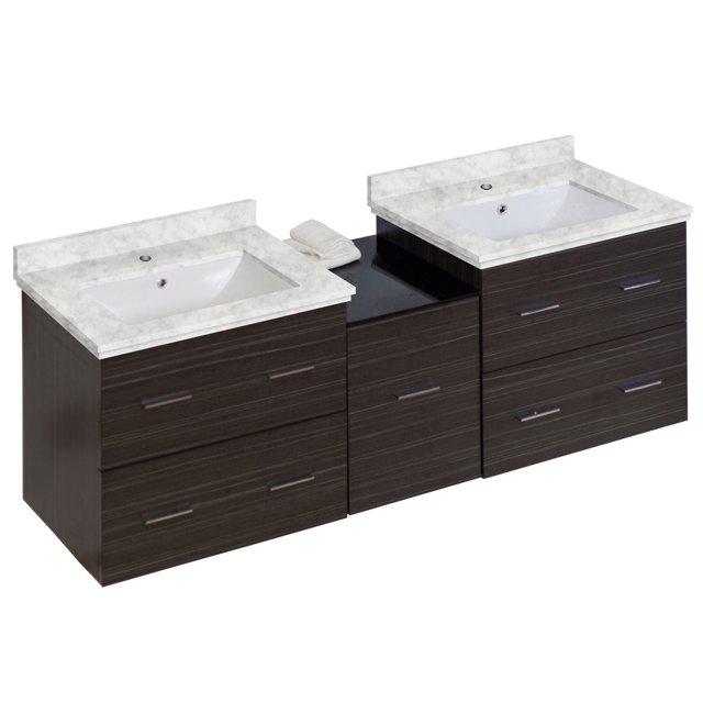 Imaginations Américaines 61,5 pouces W Vanity Set Gris