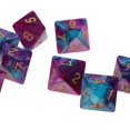 thumbnail image 4 of Milaget 10 Pcs dés Multi-Côtés Polyèdre dés D8 pour Jeu de Table TRPG Bleu Violet, 4 of 9
