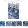 thumbnail image 2 of JV Home Area Rug Elegance Blue Yellow White 5'3"x7'3" Washable Carpet Anti Slip, 2 of 6