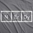 thumbnail image 2 of Nerdy Periodic Table T Shirt Funny Science Shirts Mens (Heather Grey) - S, 2 of 4