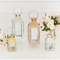 thumbnail image 2 of Weddingstar Small Square Decorative Metal Hanging Lantern - Rose Gold - Set of 3, 2 of 3