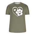 thumbnail image 4 of FAIWAD Men Summer Tops Short Sleeve Round Neck Printed T-Shirts Slim Stretch Workout Tops, 4 of 5