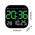 thumbnail image 2 of EGNMCR Horloge Multifonctionnelle à DEL Horloge Électronique Salon Horloge Murale Fraîche Peut Être Suspendue Ou Posée Horloge Réveil Multifonction, 2 of 2