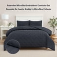 thumbnail image 1 of Mainstays Queen Comforter Set, Soft Lightweight & All Season, 3-Piece, Dark Grey, 1 of 9