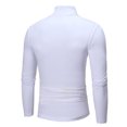 thumbnail image 4 of DPTALR Homme Col Roulé Uni Décontracté Chandail T-shirt Chandail de Base, 4 of 4