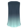 thumbnail image 4 of fatyb Débardeurs pour Femmes Grande Taille Couleur Dégradée Sans Manches Tunique Fluide Décontractée Col Ras du Cou Blouses Amples, 4 of 5