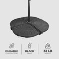 thumbnail image 2 of Four Seasons Courtyard Compact Cross Base for Offset Umbrella, 1 Pc, Black, 2 of 9
