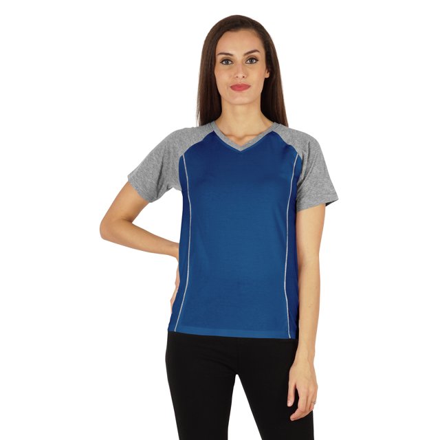 Inkmeso Solid Short Sleeve T-Shirt For Womens Sporty Casual Solid Basic Workout Shirts