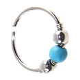 thumbnail image 3 of tredstone Turquoise Beaded Ear Bone Nail Copper Geometric Nose Rings Clips Lip Body Piercing Stud Earring Jewelry, 3 of 9