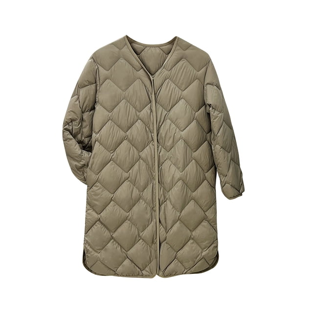 Yuyuzo Womens Quilted Jackets Button down Lightweight Puffer Jacket Winter Warm Outwear Downcoat