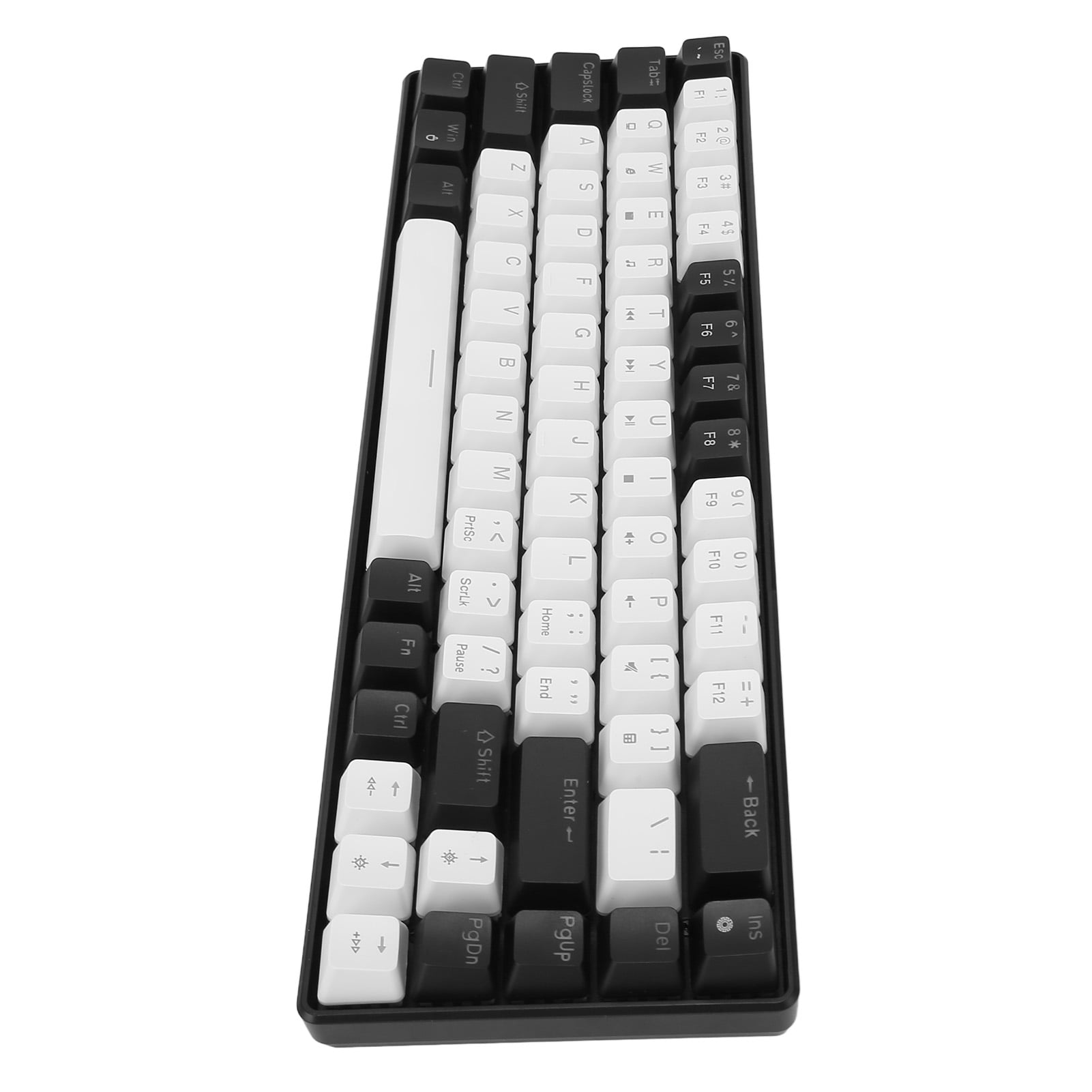 LED Backlit Mechanical Gaming Keyboard, 68 Key RGB Mechanical Keyboard With 5.7ft Detachable Cable For OS X   System