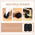 thumbnail image 4 of WRISTBIQUE 4Pcs Black Adjustable Bed Risers Furniture Lifts for Home Desk Table Chair Legs, 4 of 6