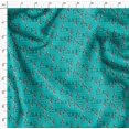 thumbnail image 4 of Soimoi Rayon Fabric Floral Love Text Print Sewing Fabric Yard 42 Inch Wide, 4 of 5
