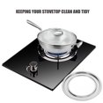 thumbnail image 3 of Raindrops stove burner drip pan Square Drip Pan Silver 1Pack for Home Cooks, 3 of 8