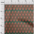 thumbnail image 2 of oneOone Rayon Olive Green Fabric Abstract Fabric For Sewing Printed Craft Fabric By The Yard 56 Inch Wide, 2 of 4