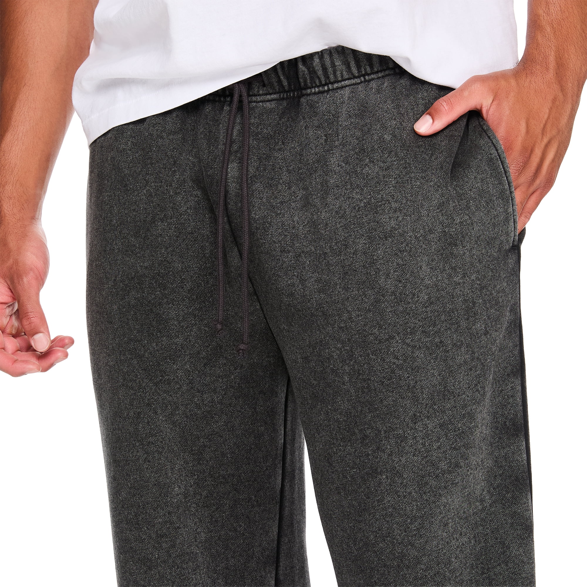 No Boundaries Men's Washed Straight Leg Jogger