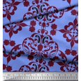 thumbnail image 3 of Soimoi Polyester Crepe Fabric Moroccan Damask Print Sewing Fabric Yard 52 Inch Wide, 3 of 3