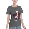 thumbnail image 2 of T-Shirt Basique à Manches Courtes pour Femmes Demon Slayer Blade Nidouzi, 2 of 6