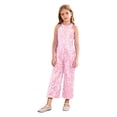 thumbnail image 1 of Choomomo Combinaison à Sequins pour Filles, Col Halter, Sans Manches, pour Fête, Danse Formelle, Rose 14, 1 of 7