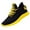 Yellow, variant on Mens Slip On Sneakers Wide Width Men's Sneakers Flying Weaving Running Shoes Tourist Shoes Leisure Sports Shoes Male Shoes(Red,8.5)