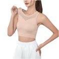 thumbnail image 3 of Bigersell Wireless Bralette V-Neck Wire-Free Bra Support Women Plus Size Bras Wireless Balconette Bra Style R-228 Basic Bra Strap Nylon Balconette Bra Feature Everyday Bras Underwear Pink M, 3 of 5