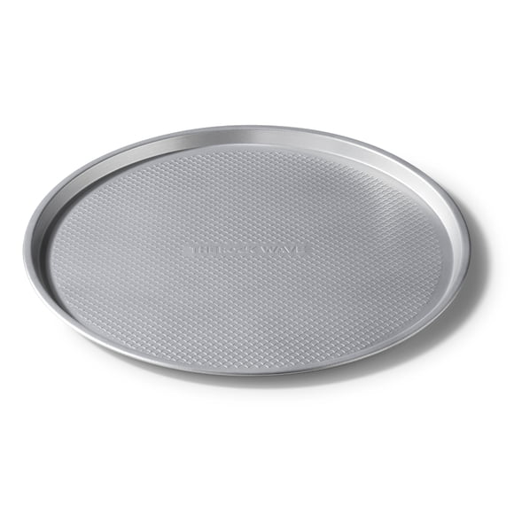 The Rock Wave Round Pizza Pan, 14.5" Diameter, Heavy Gauge Carbon Steel Construction, Non-Stick, No PFAS, No PFOA
