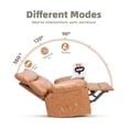 thumbnail image 4 of Fauteuil Inclinable Surdimensionné, Fauteuils Inclinables Manuels pour Adultes, Petit Fauteuil Inclinable en Cuir PU pour Petit Espace, VR, Réglable 90° - 150°, Fauteuil Simple de Style Lazy Boy, 4 of 8