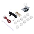 thumbnail image 1 of Pièces de Kit de Bricolage pour Jeu d'Arcade, Joystick à 8 Voies à Grand Application, Joystick d'Arcade Kit de Bricolage au Design Compact pour Jeu PC pour MAME pour Bâton de Combat Vert,Bleu,Rouge,Blanc,Jaune,Noir,Mixte, 1 of 8