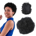 thumbnail image 2 of African Drawstring Ponytail, Premium Synthetic Curly Natural Drawstring Ponytail, 2 of 3