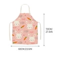 thumbnail image 3 of Vaidha Easter Home Printing Linen Imitation Apron Kitchen Fouling Multi Functional Apron, 3 of 3