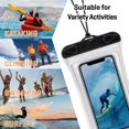 thumbnail image 3 of Universal Waterproof Phone Pouch, PVC Cellphone Dry Bag Case, IPX8 Waterproof Phone Case Compatible, 3 of 8