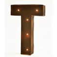 thumbnail image 1 of Rustic Vintage 11" Decorative LED Light Glow Letters - Letter T, 1 of 2